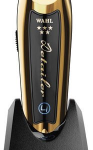 מכונת תספורת מקצועית נטענת כולל להב T רחבה במיוחד WAHL וול Detailer 5 Stars Gold 08171-716