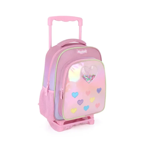 ⁦לב שקוף מסדרת Dreamland Trolly set סט תיק גן עם טרולי מובנה 5 ב 1 מבית Marshmelo⁩ – תמונה ⁦4⁩