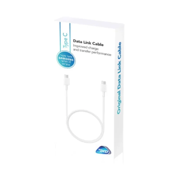 ⁦כבל טעינה 1.8m TC-TC + מטען Type-C 45W מקורי מבית Samsung⁩ – תמונה ⁦2⁩