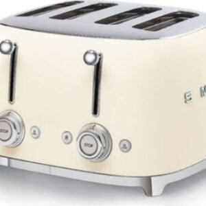 מצנם 4 פרוסות בעיצוב רטרו Smeg סמג TSF03CREU קרם