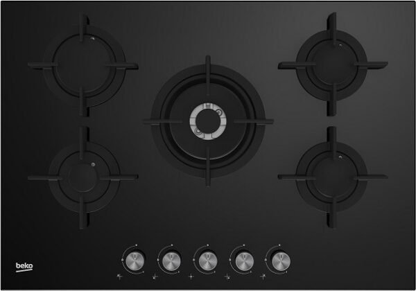 ⁦כיריים גז 5 להבות Beko בקו HILW-75220-S⁩ – תמונה ⁦1⁩