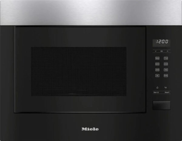 ⁦מיקרוגל בנוי 26 ליטר Miele מילה M 2240 SC CLST שחור ונירוסטה⁩ – תמונה ⁦1⁩