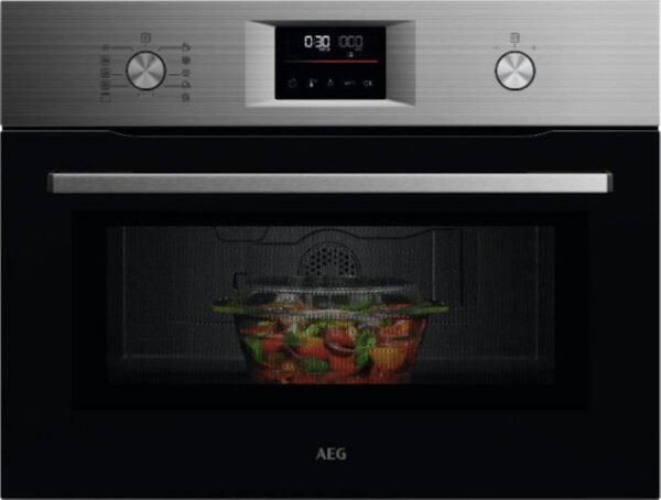 ⁦מיקרוגל בנוי משולב גריל 46 ליטר AEG ACM51401M נירו'⁩ – תמונה ⁦1⁩