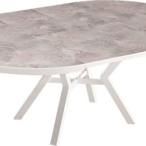 שולחן אוכל עגול נפתח "ירח"