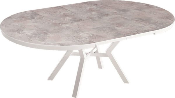 ⁦שולחן אוכל עגול נפתח "ירח"⁩ – תמונה ⁦1⁩