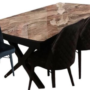 פינת אוכל Tower עם 4 כיסאות