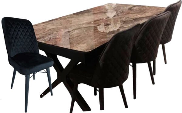 ⁦פינת אוכל Tower עם 4 כיסאות⁩ – תמונה ⁦1⁩