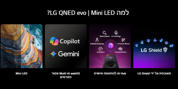 ⁦55MRGB85B6C טלוויזיה חכמה 55" 4K Mini RGB מבית LG⁩ – תמונה ⁦2⁩