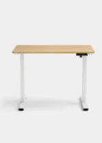 ⁦ET119W שולחן חכם מתכוונן לבן עץ 100X60 ס"מ מבית SMARTER⁩ – תמונה ⁦2⁩
