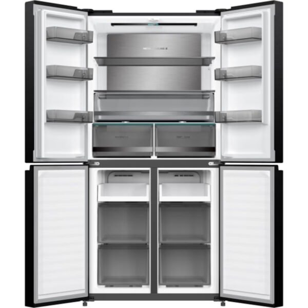 ⁦GE551BG מקרר 4 דלתות - 503 ליטר - זכוכית שחורה מבית General⁩ – תמונה ⁦2⁩