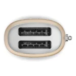 ⁦TSF01CHMEU מצנם קופץ ל-2 פרוסות בצבע שמפניה מט מבית SMEG⁩ – תמונה ⁦2⁩