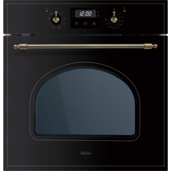 ⁦תנור בנוי בעיצוב כפרי LCT670RCBL שחור מבית La Casa⁩ – תמונה ⁦1⁩