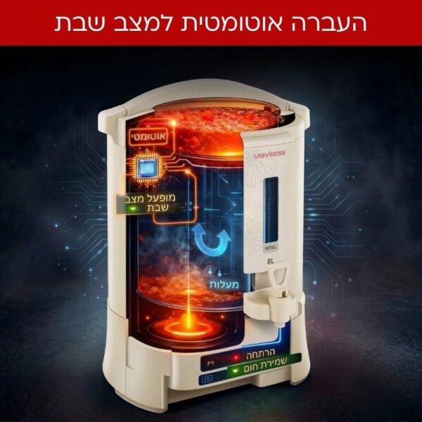 ⁦NR-708C1 מיחם הפלא 8 ליטר 40 כוסות צבע קרם מבית UNIVERSE⁩ – תמונה ⁦4⁩