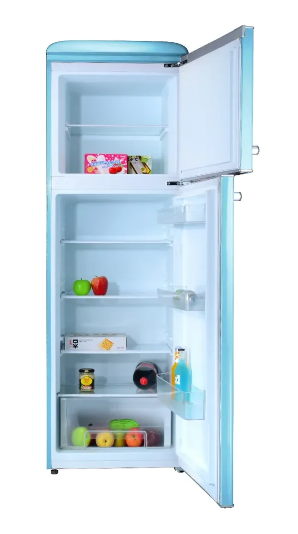 ⁦MBR-390DF-BLU מקרר מקפיא עליון 295 ליטר מבית MONT BLANC - כחול רטרו⁩ – תמונה ⁦3⁩