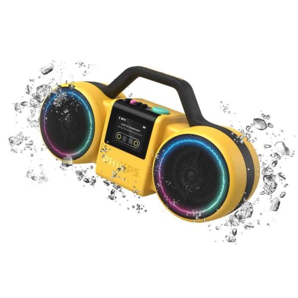 ⁦TAMS60 רמקול Bluetooth נייד The Roller 60W RMS IP67 מבית PHILIPS - צהוב⁩ – תמונה ⁦3⁩