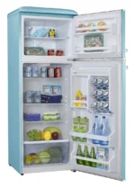 ⁦MBR-440FF-BLU מקרר מקפיא עליון 340 ליטר מבית MONT BLANC - צבע כחול בהיר⁩ – תמונה ⁦3⁩