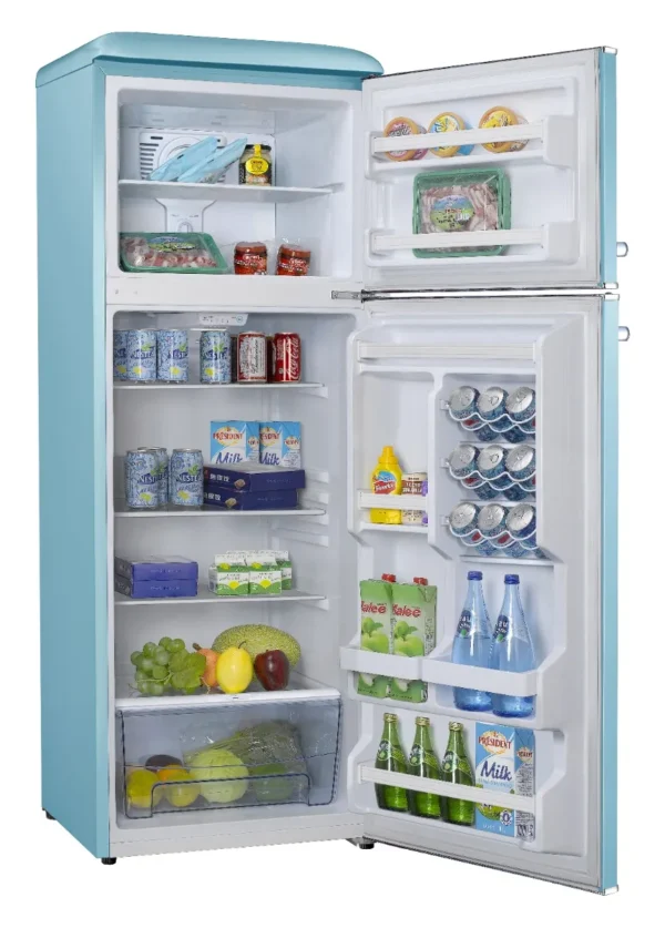 ⁦MBR-440FF-BLU מקרר מקפיא עליון 340 ליטר מבית MONT BLANC - צבע כחול בהיר⁩ – תמונה ⁦3⁩