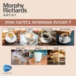 ⁦470803 מכונת קפה אוטומטית 20 בר מבית Morphy Richards⁩ – תמונה ⁦3⁩