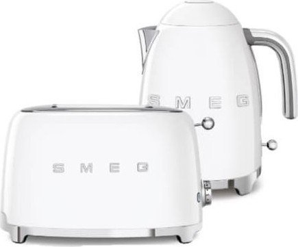 4805458929185-2.jpg סט מצנם וקומקום מעוצב מסדרת הרטרו של סמג - צבע לבן מט - דגם Smeg TSF01WHMEU + KLF03WHMEU – תמונה 1