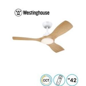 Montana 28W מאוורר תקרה מנוע DC עם שלט "42 צבע לבן\עץ מבית Westinghouse