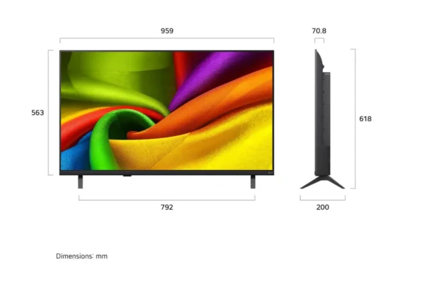 ⁦43NU850B6LA טלוויזיה "43 חכמה NANO UHD AI ברזולוציית 4K מבית LG⁩ – תמונה ⁦3⁩