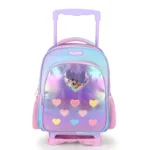 לב שקוף מסדרת Dreamland Trolly set סט תיק גן עם טרולי מובנה 5 ב 1 - סגול מבית Marshmelo