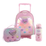 לב שקוף מסדרת Dreamland Trolly set סט תיק גן עם טרולי מובנה 5 ב 1 מבית Marshmelo