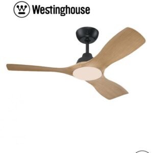 Montana 28W מאוורר תקרה מנוע DC עם שלט "42 צבע שחור \ עץ מבית Westinghouse
