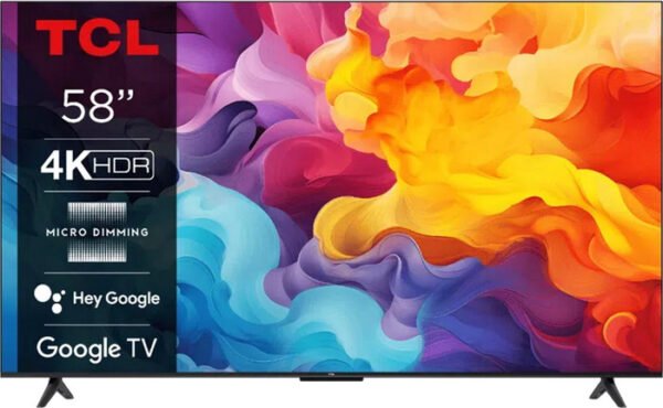 ⁦טלוויזיה חכמה 58" TCL 4K UHD טי.סי.אל 58V6B⁩ – תמונה ⁦1⁩