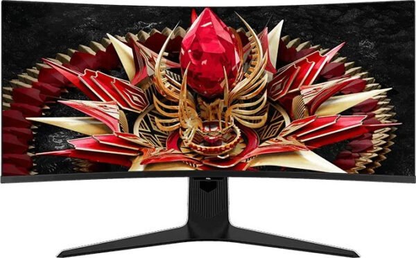 ⁦מסך מחשב גיימינג קעור TCL QD-Mini LED "34 טי.סי.אל 34R83Q⁩ – תמונה ⁦1⁩