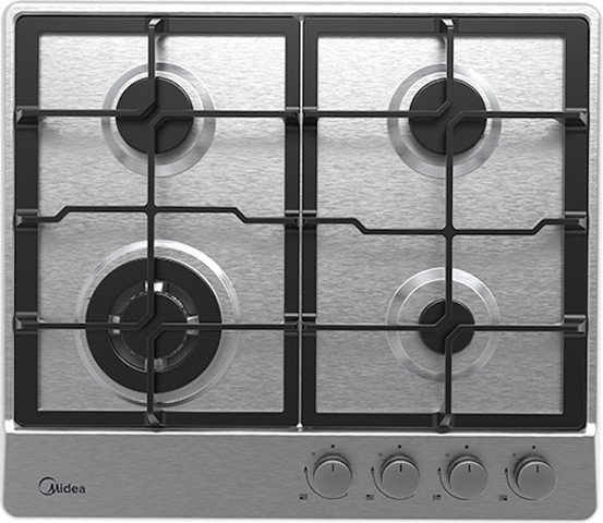 6939962622248.jpg כיריים גז 4 מבערים Midea מידאה 60SJ402 נירוסטה – תמונה 1