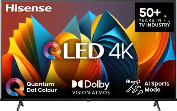 ⁦טלוויזיה חכמה 43" Hisense QLED הייסנס 43E79NQ⁩ – תמונה ⁦1⁩