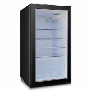מקרר משרדי 90 ליטר ויטרינה שחור LUXOR- BC129G