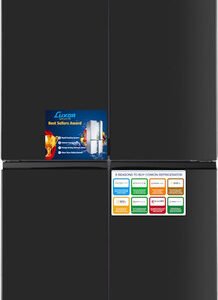 מקרר 4 דלתות - 470 ליטר Luxor לוקסור NF-595 שחור