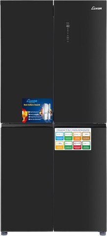 7290017915098.jpg מקרר 4 דלתות - 470 ליטר Luxor לוקסור NF-595 שחור – תמונה 1