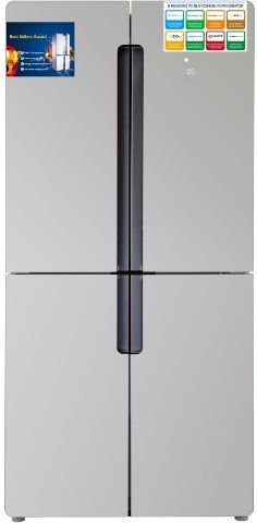 7290018330609.jpg מקרר 4 דלתות 466 ליטר Luxor לוקסור NF595 כסוף – תמונה 1