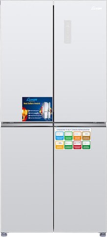 7290018330623.jpg מקרר 4 דלתות 470 ליטר Luxor לוקסור NF595 לבן – תמונה 1