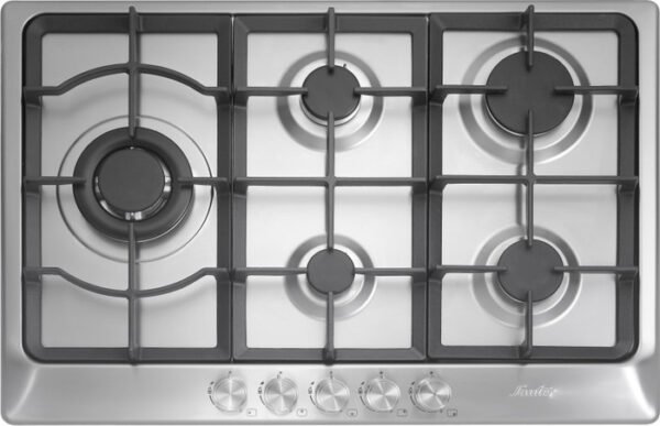 ⁦כיריים גז - 5 להבות Sauter סאוטר SHE7250IX נירוסטה⁩ – תמונה ⁦1⁩