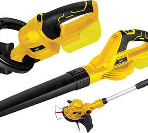 סט כלי גינון נטענים כולל קוצץ קנטים, גוזם ומפח עלים GPT 20V גי פי טי TOT043 - גוף בלבד