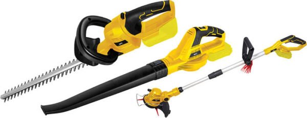 ⁦סט כלי גינון נטענים כולל קוצץ קנטים, גוזם ומפח עלים GPT 20V גי פי טי TOT043 - גוף בלבד⁩ – תמונה ⁦1⁩