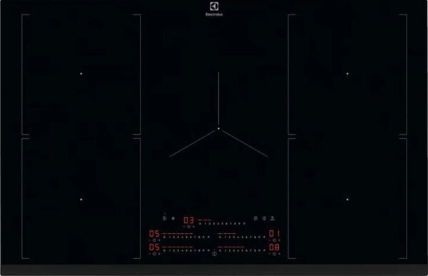 ⁦כיריים אינדוקציה 5 איזורי בישול גמישים - 78 ס"מ Electrolux אלקטרולוקס Multizone EIV84550⁩ – תמונה ⁦1⁩