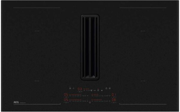 ⁦כיריים אינדוקציה 83 ס"מ משולבות קולט AEG XCD6847AS SaphirMatt MAXISENSE PLUS⁩ – תמונה ⁦1⁩