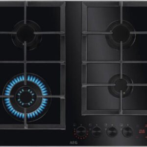 כיריים גז זכוכית 60 ס''מ AEG אאג דגם HKB64341NB