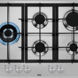 כיריים גז 75 ס"מ AEG HGB75820SM נירוסטה