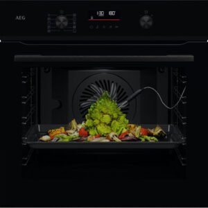 תנור בנוי פירוליטי - 71 ליטר AEG א.א.ג. ABS65421 זכוכית שחורה