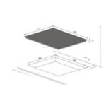 ⁦כיריים אינדוקציה 77 ס"מ SOL FQ7IND-734 סול⁩ – תמונה ⁦2⁩