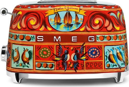 8017709248291.jpg מצנם 2 פרוסות מבית SMEG סמג דגם TSF01 סדרת דולצ'ה וגבאנה – תמונה 1