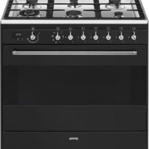 תנור משולב כיריים 90 ''מ מבית SMEG סמאג דגם FS9608AS-1