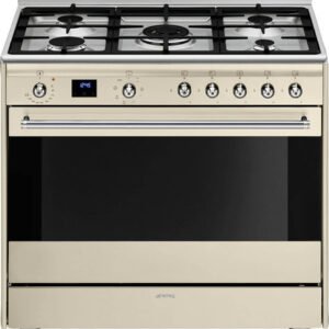 תנור משולב כיריים גז - 5 להבות Smeg סמג SSA91MAP2 קרם