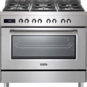 תנור משולב כיריים גז - 6 להבות Delonghi דלונגי PRO966MX-IL נירוסטה